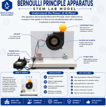 Bernoulli Principle Apparatus STEM Lab