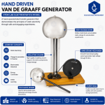 Hand Driven Van De Graaff  STEM Lab
