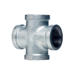 Cross, equal, for galvanized iron water pipes