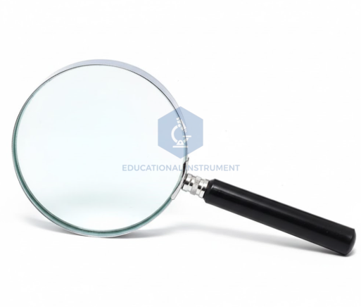 Hand Lens/Magnifier, Metal Frame with Plastic Handle
