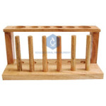Test Tube Stand, Wooden, With Drying Pegs